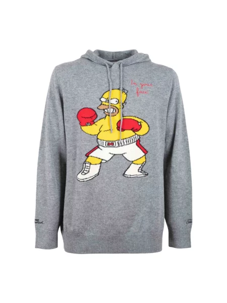 Sweter Mc2 Saint Barth z kaszmiru szary