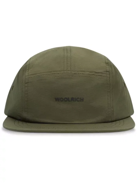 Czapka z daszkiem Woolrich z logo zielona