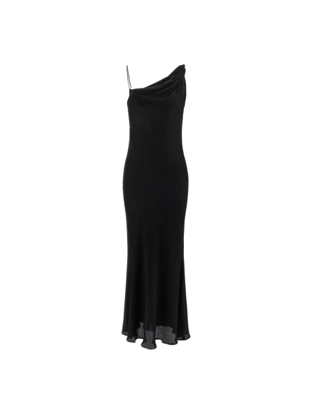 Twinset sukienka maxi rozkloszowana czarny