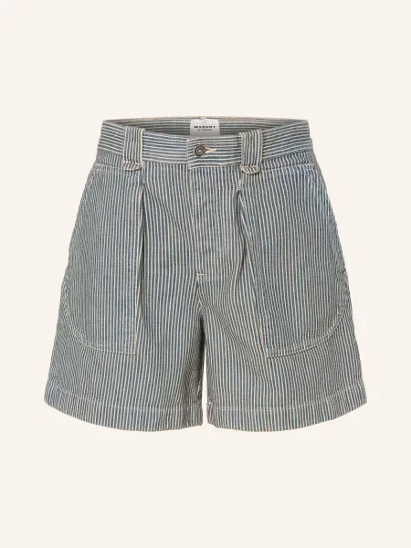 Marant Étoile Džínové Šortky Eveja buwe blue/white bílé