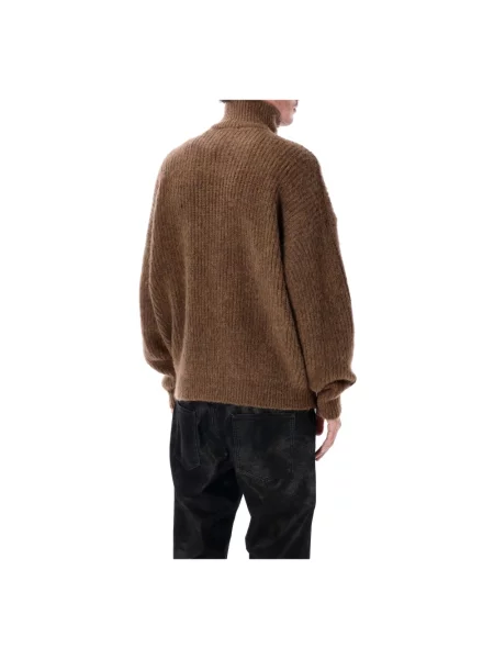 Sweter Isabel Marant wełniany brązowy