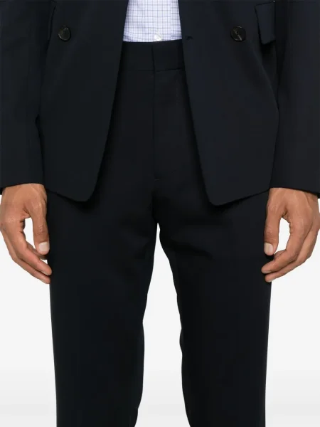 Pantaloni Sandro de lână albastru
