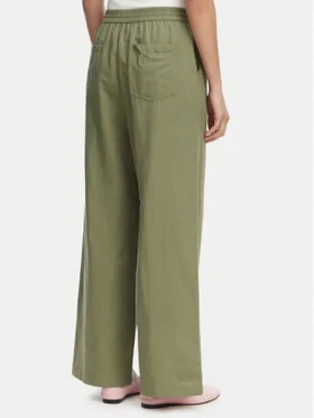 Kalhoty z materiálu Tommy Jeans zelené