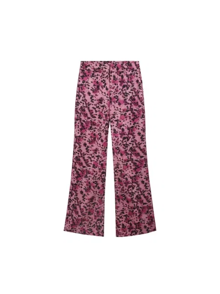 Scalpers Pantaloni mov liliachiu / mauve negru