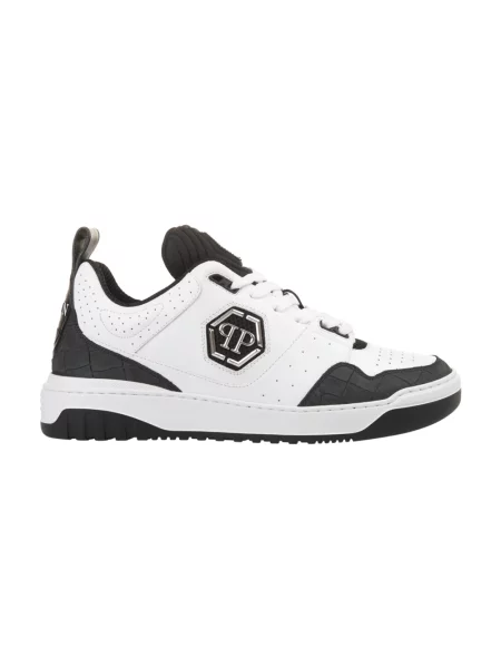Sneakersy Philipp Plein skórzane białe