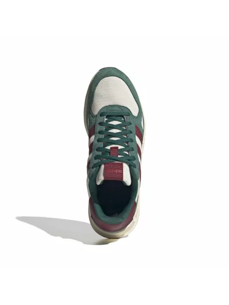 ADIDAS SPORTSWEAR Nízke tenisky RUN jedľová / tmavočervená / ako vlna biela