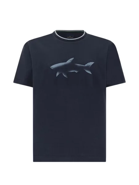 Tricou Paul & Shark cu imagine albastru