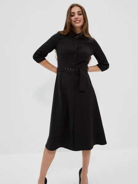 Sukienka koszulowa Marisse czarna