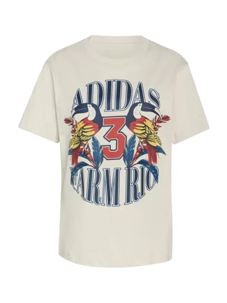 ADIDAS SPORTSWEAR Funkčné tričko FARM zafírová / tmavošedá / jasne červená