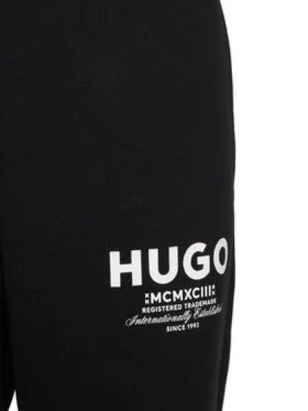 HUGO Spodnji del trenirke Nevez črna