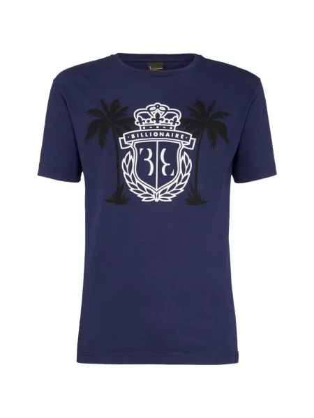 Tricou Billionaire cu imagine albastru