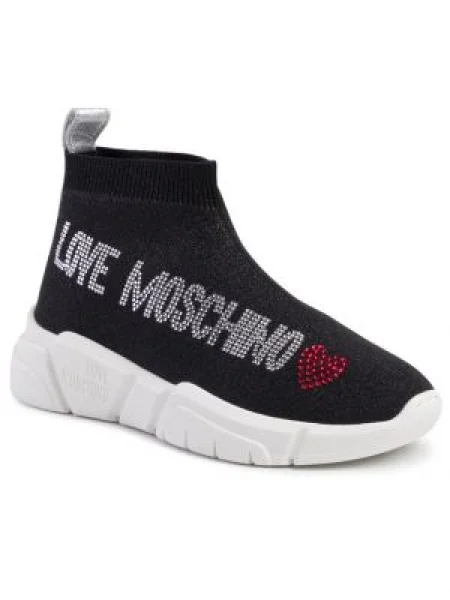 LOVE MOSCHINO Sneakersy Čierna