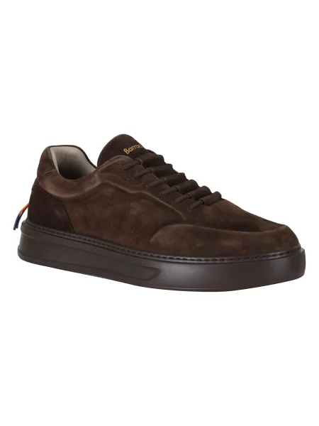 Sneakersy Barracuda skórzane brązowe