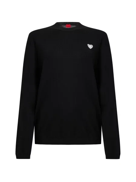 HUGO Pulover Sessiria' negru