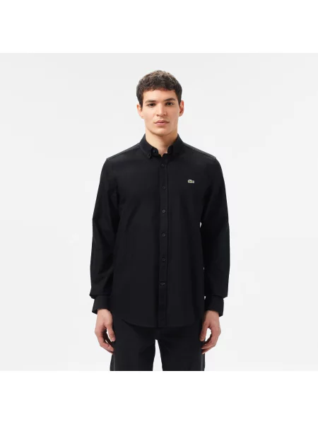 Lacoste Koszula Z Długim Rękawem czarna