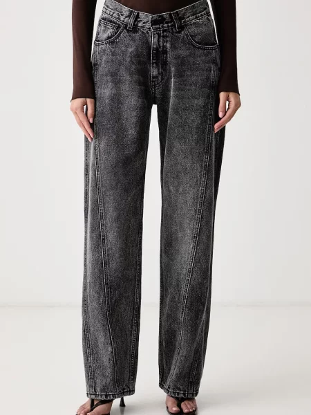 Le Privé pentru femei ICONIC JEANS GRIS gri