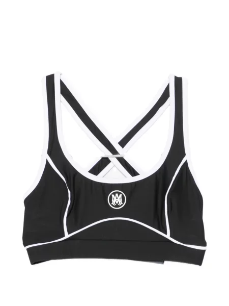 Sutien sport Amiri cu imagine cu bretele negru