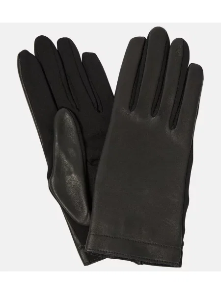 Kožené rukavice Alaã¯a čierna