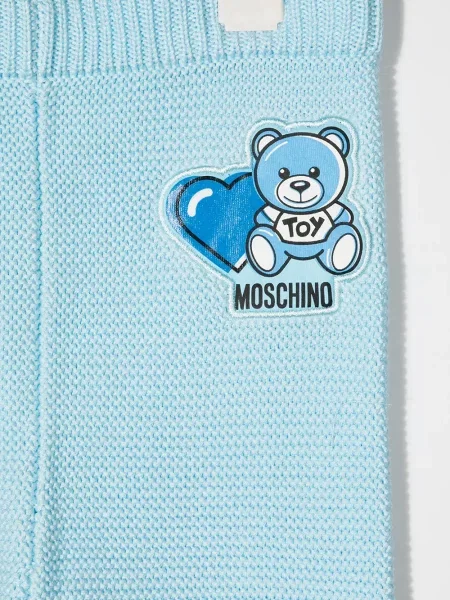 Spodnie dziecięce Moschino niebieskie