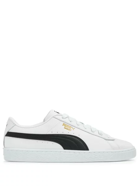 Sneakerși Puma din piele alb