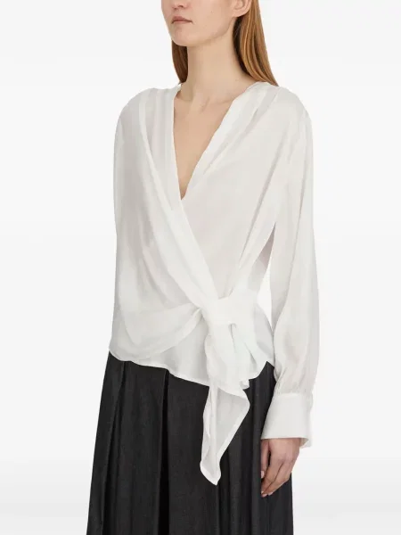 Μπλούζα Collection Privée? με λαιμόκοψη v λευκό