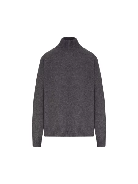 Sweter z golfem Max Mara do golfa szary