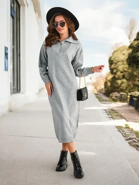 Rochie maxi Resti lungă de costum negru