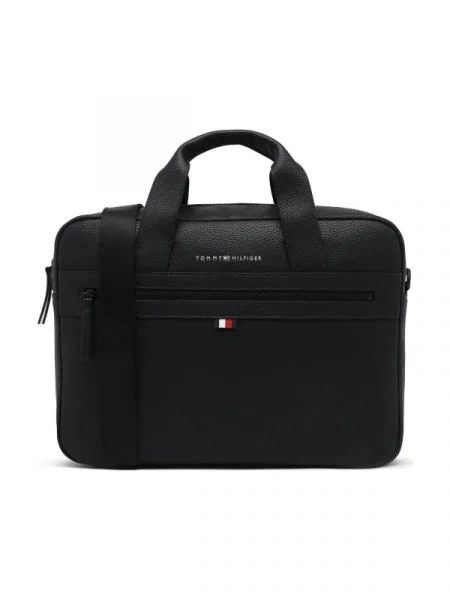 Geantă pentru laptop Tommy Hilfiger negru