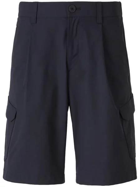 Pantaloni scurți Herno plisate albastru