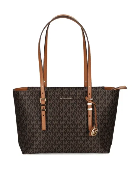Sneakerși Michael Michael Kors cu cataramă cu platformă maro