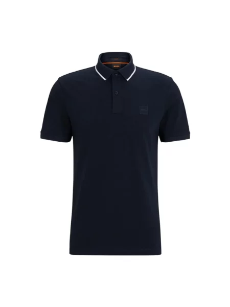 Koszulka polo Boss Orange niebieska