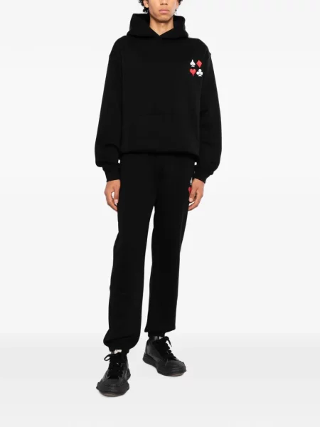 Pantaloni Melt cu imagine alergare negru