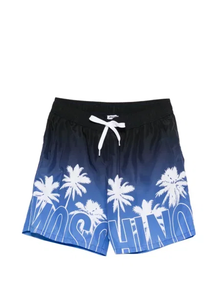 Fürdőruha Moschino nyomtatás kék