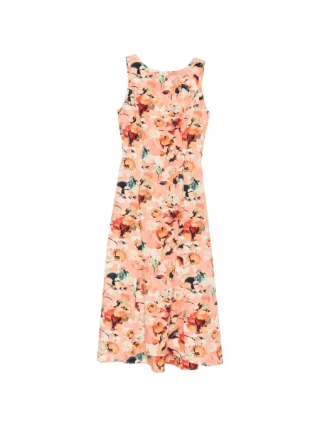 Rochie midi Ulla Johnson cu model floral cu imagine roz