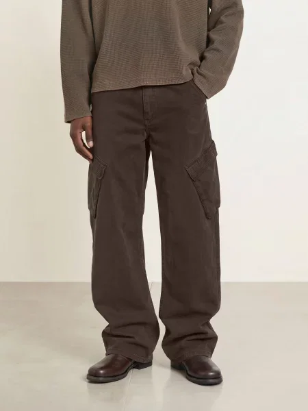Represent Cargo Kalhoty Regular Fit tmavě hnědá