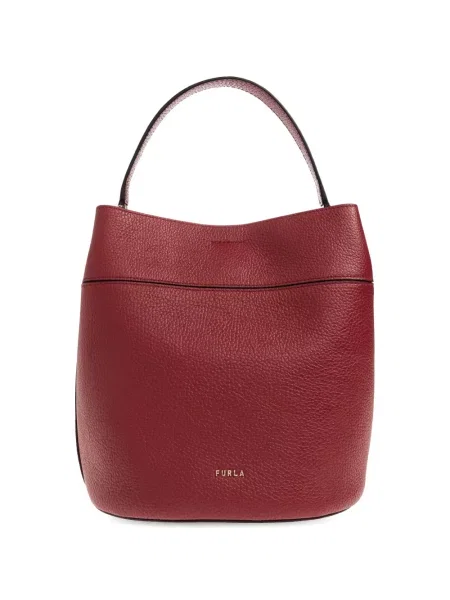 Geantă shopper Furla din piele roșu
