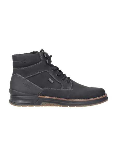 Buty do kostki Rieker skórzane czarne
