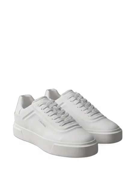 Sneakers Calvin Klein με κορδόνια με σχέδιο με δαντέλα λευκό