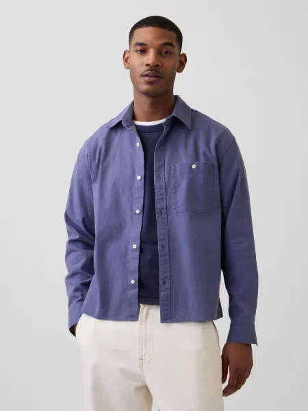 Платно риза Gap синьо