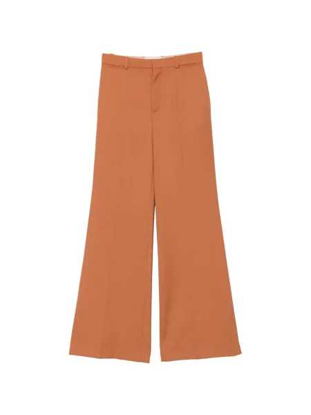 Cu centură pantaloni Chloé portocaliu