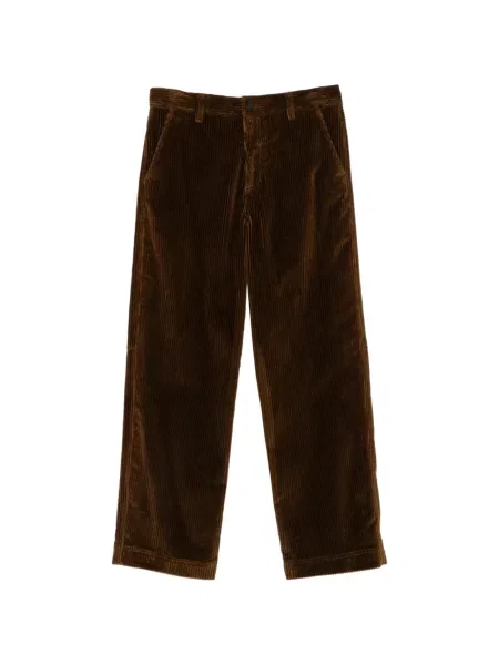 Pantaloni Moncler de catifea cord maro