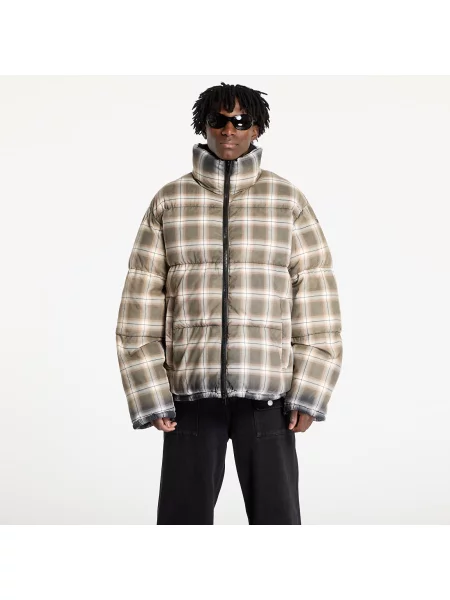 Jakna Diesel s karirastim vzorcem črna