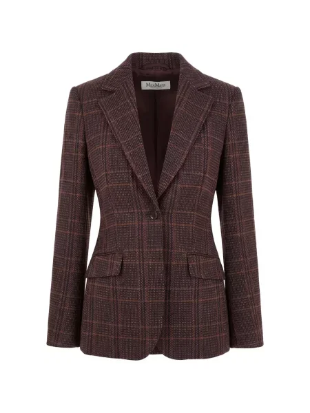 Sacou Max Mara în carouri maro