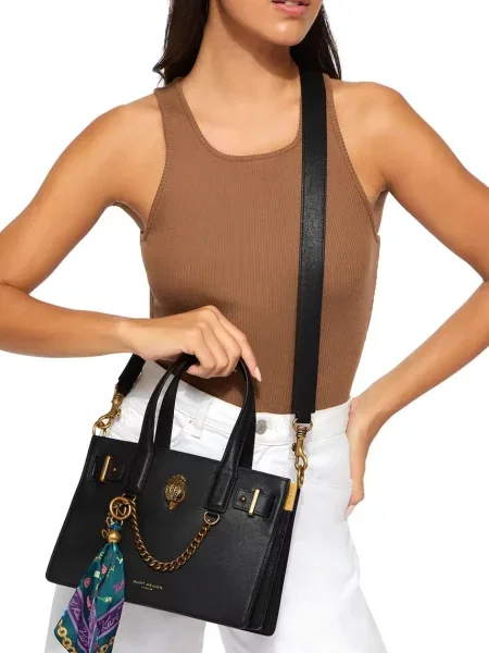 Kurt Geiger Bőr bőrönd Sloane fekete