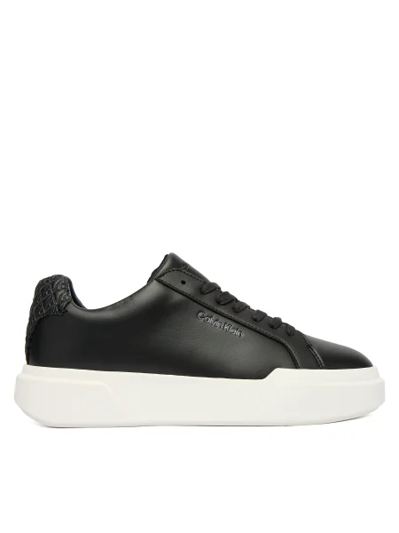 Сникърси Calvin Klein Chunky Cupsole Laceup Lth Bt Aop черен
