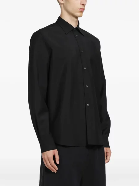 Cămașă Jil Sander de lână negru