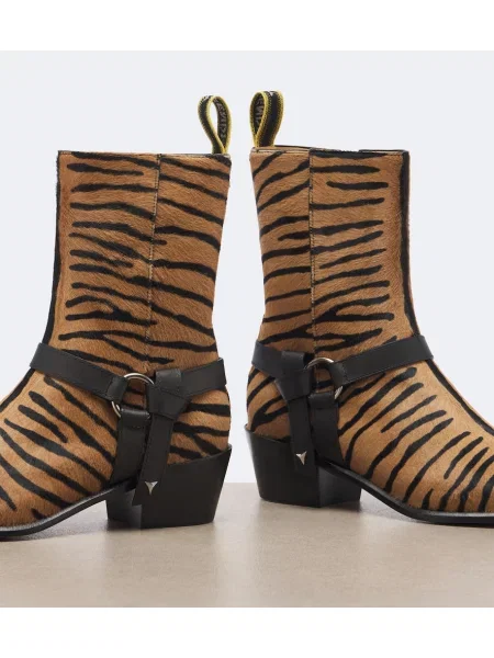Botine Fendi cu imagine maro
