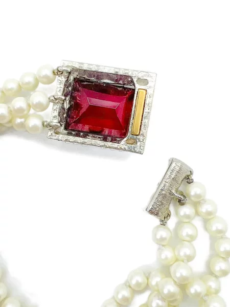 Colier Jennifer Gibson Jewellery cu perle alb