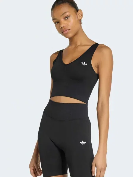 Adidas Originals sportovní podprsenka Essentials Seamless černá