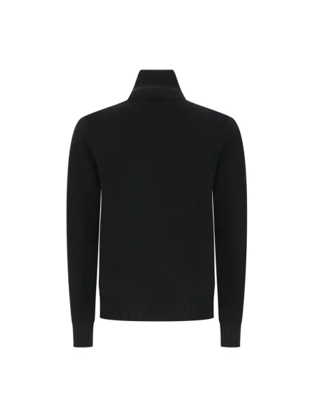 Sweter z golfem Alpha Studio do golfa czarny